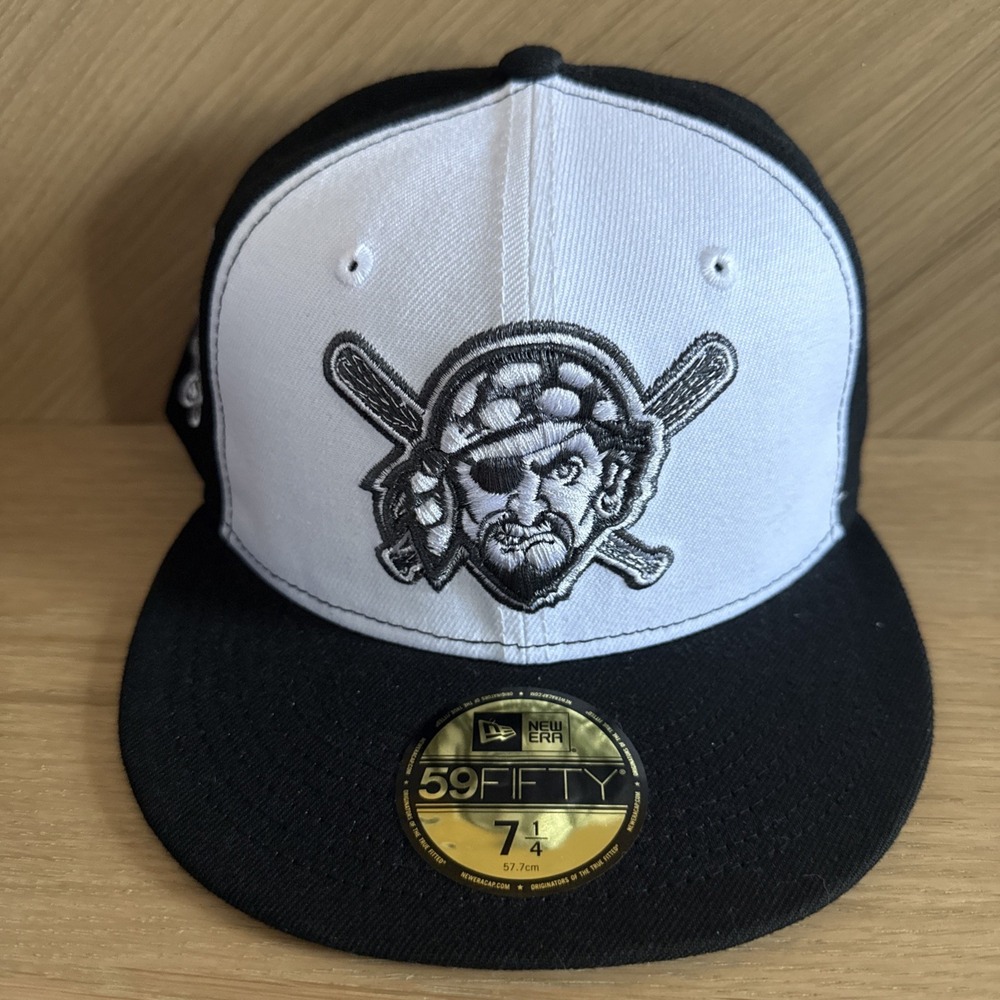 Pittsburgh Pirates Baseball Hat Black‎ White 2006 ASG New Era 59Fifty Size 7 1/4